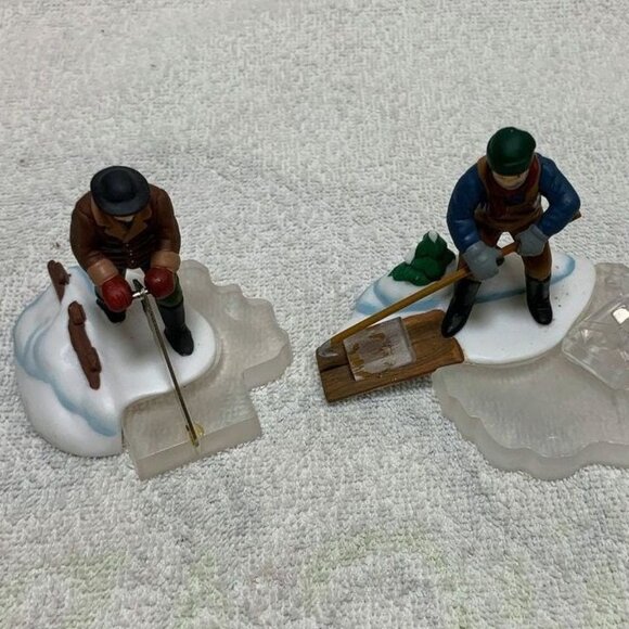 Dept 56 Blue Star Ice Harvesters New England Village Christmas Accessory - 1988 - Picture 4 of 10